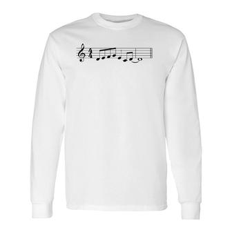 The Lick Jazz Font Music Lover Long Sleeve T-Shirt T-Shirt | Mazezy