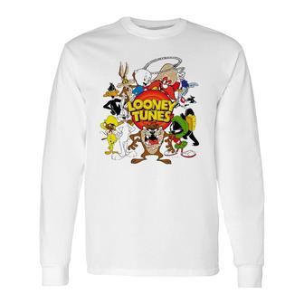 Looney Toons Character Group Bugs Rabbit Long Sleeve T-Shirt T-Shirt | Mazezy