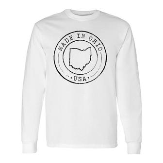 Made In Ohio State Pride Oh Vintagegift Long Sleeve T-Shirt T-Shirt | Mazezy