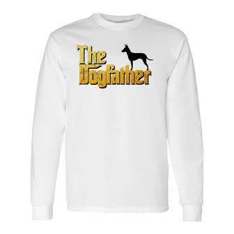 Manchester Terrier The Dogfather Long Sleeve T-Shirt T-Shirt | Mazezy