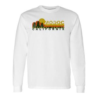 Modoc National Forest Vintage Retro Long Sleeve T-Shirt T-Shirt | Mazezy