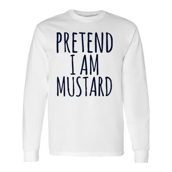 Mustard Ketchup Lazy Easy Halloween Costume Matching Long Sleeve T-Shirt T-Shirt | Mazezy