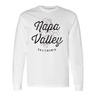 Napa Valley California Wine Country Vintage Tee Zip Long Sleeve T-Shirt T-Shirt | Mazezy