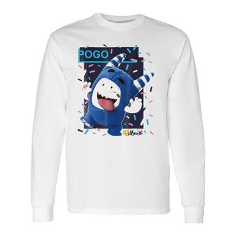 Oddbods Pogo Fooling Around Face Long Sleeve T-Shirt | Mazezy