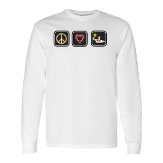 Peace Love Water Polo Great Sport Long Sleeve T-Shirt T-Shirt | Mazezy