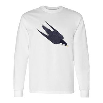 Peregrine Falcon Bird Lover Long Sleeve T-Shirt T-Shirt | Mazezy