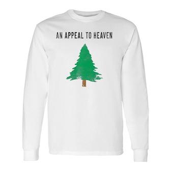 Pine Tree Flag An Appeal To Heaven Big Style American Usa Long Sleeve T-Shirt T-Shirt | Mazezy