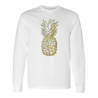 Pineapple Aloha Beaches Hawaiian Hawaii Bridal Long Sleeve T-Shirt | Mazezy