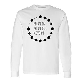 Positive Breath V-Neck Long Sleeve T-Shirt | Mazezy