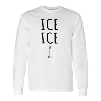 Pregnancy Baby Expecting Ice Cute Pregnancy Announcement Long Sleeve T-Shirt T-Shirt | Mazezy