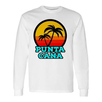 Punta Cana Dominican Republic Souvenir Beach Sunset Vacation Long Sleeve T-Shirt T-Shirt | Mazezy