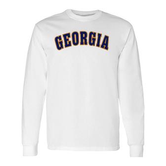 Retro Vintage Georgia State Souvenir Of Georgia Long Sleeve T-Shirt T-Shirt | Mazezy