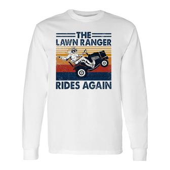 Retro Vintage The Lawn Ranger Rides Again Long Sleeve T-Shirt | Mazezy AU