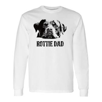 Rottie Dad Rottweiler Dad Long Sleeve T-Shirt T-Shirt | Mazezy