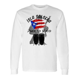 Salsero For Life Boricua Puerto Rican Salsa Pride Long Sleeve T-Shirt T-Shirt | Mazezy