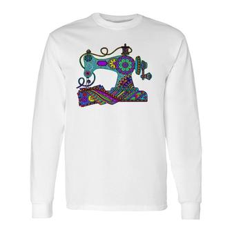 Sewing S Quilting S Sewing Machine Premium Long Sleeve T-Shirt T-Shirt | Mazezy