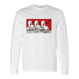 A Shared Thought Stamp T Long Sleeve T-Shirt | Mazezy