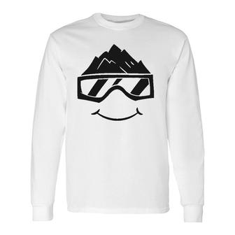 Ski Snowboard Skiing Goggles Snow Wintersport Skiing Long Sleeve T-Shirt T-Shirt | Mazezy