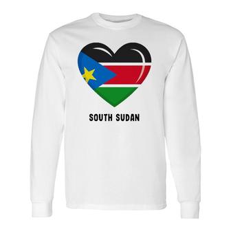 South Sudan Flag Sudanese Long Sleeve T-Shirt T-Shirt | Mazezy
