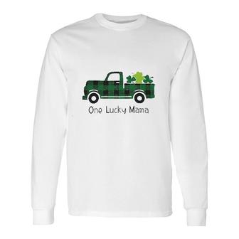 St Patrick's Day Clover Clover Lucky Graphic Long Sleeve T-Shirt - Thegiftio UK