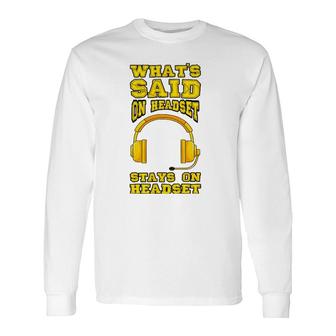 Stage Manager Headset Pun Theater Musical Long Sleeve T-Shirt | Mazezy