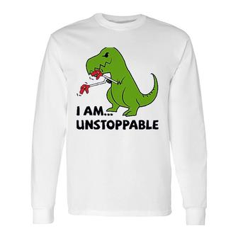 T Rex Dinosaur Long Sleeve T-Shirt T-Shirt | Mazezy