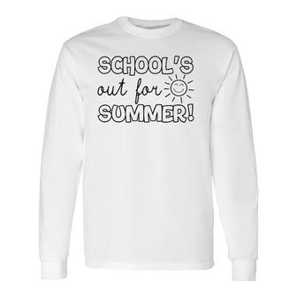 Teacher End Of Year School's Out For Summer Last Day Long Sleeve T-Shirt T-Shirt | Mazezy