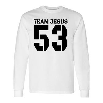 Team Jesus Athletic Jersey Soccer Fans Long Sleeve T-Shirt T-Shirt | Mazezy