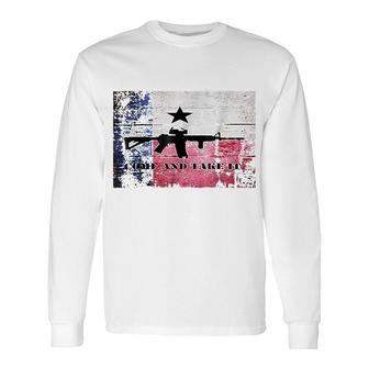 Come And Take It Texas Flag Long Sleeve T-Shirt T-Shirt | Mazezy