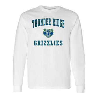 Thunder Ridge High School Grizzlies C1 Ver2 Long Sleeve T-Shirt | Mazezy