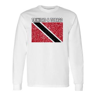 Trinidad And Tobago Flag Patriotic Trini Art Long Sleeve T-Shirt T-Shirt | Mazezy
