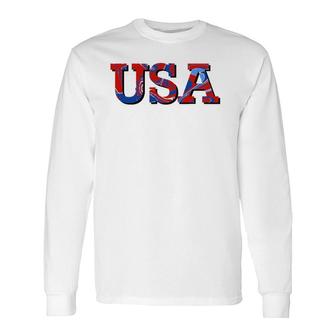 Usa July 4Th Fourth Patriotic United States Of America Long Sleeve T-Shirt T-Shirt | Mazezy