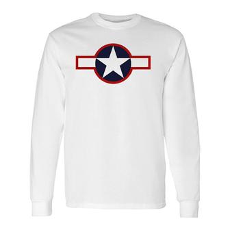 Usaf Air Force Roundel 1943 Ver2 Long Sleeve T-Shirt T-Shirt | Mazezy