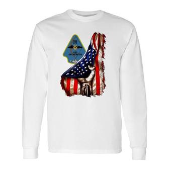 Uss Archerfish Ssn 678 American Flag Long Sleeve T-Shirt T-Shirt | Mazezy