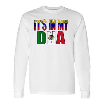 Venezuelan And Mexican Mix Dna Perfection Heritage Long Sleeve T-Shirt T-Shirt | Mazezy