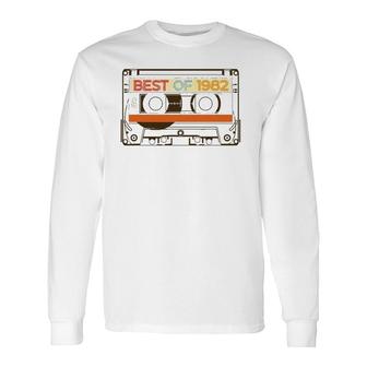 Vintage Cassette Tape Birthday Born In Best Of 1982 Ver2 Long Sleeve T-Shirt T-Shirt | Mazezy