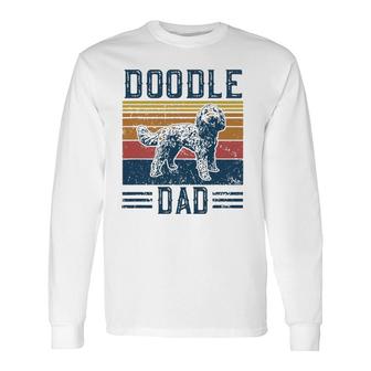 Vintage Doodle Dad Aussie Doodle & Goldendoodle Long Sleeve T-Shirt T-Shirt | Mazezy