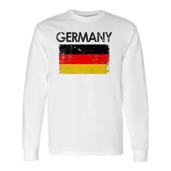 Vintage Germany German Flag Pride Premium Long Sleeve T-Shirt T-Shirt | Mazezy CA