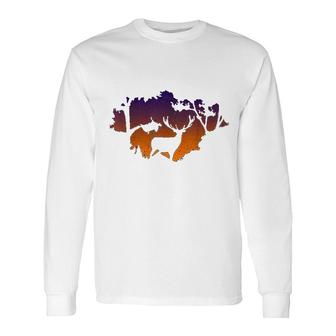 Vintage Hunting Elk Hunter Long Sleeve T-Shirt - Thegiftio