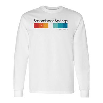 Vintage Steamboat Springs Colorado Co Retro Long Sleeve T-Shirt T-Shirt | Mazezy