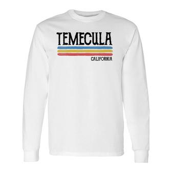 Vintage Temecula California Ca Souvenir V-Neck Long Sleeve T-Shirt T-Shirt | Mazezy