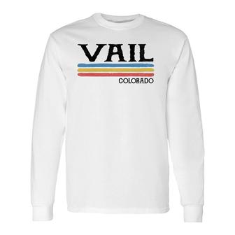 Vintage Vail Colorado Co Souvenir Long Sleeve T-Shirt T-Shirt | Mazezy DE