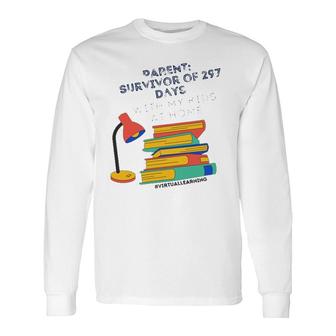 Virtual Teaching Parents Edition I Survived Learning Long Sleeve T-Shirt T-Shirt | Mazezy
