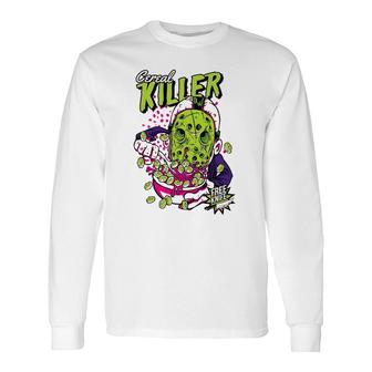 White Cereal Killer Vintage Long Sleeve T-Shirt | Mazezy