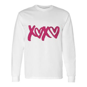 Xoxo Hugs And Kisses Valentine Long Sleeve T-Shirt | Mazezy