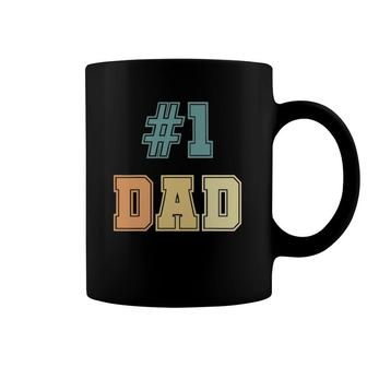 1 Dad Number One Dad Father's Day Vintage Style Coffee Mug | Mazezy