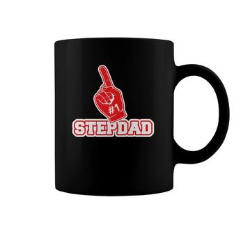 1 Stepdad - Number One Foam Finger Father Gift Tee Coffee Mug | Mazezy