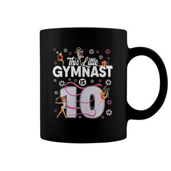 10 Years Old Gymnast 10Th Birthday Girl Tumbling Gymnastics Coffee Mug | Mazezy