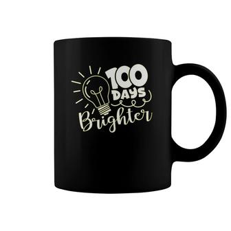 100 Days Brighter 100Th Day Of Kindergarten School Coffee Mug | Mazezy