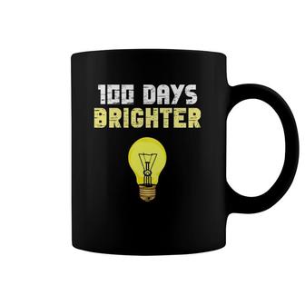 100 Days Brighter Light Bulbs Smart Kid 100Th Day Of School Coffee Mug | Mazezy